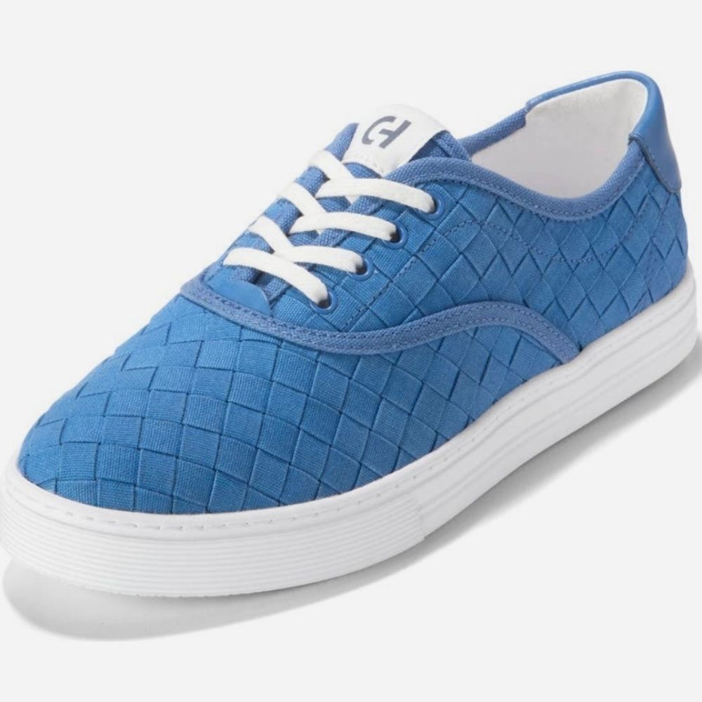 Cole Haan Woven Blue Sneakers